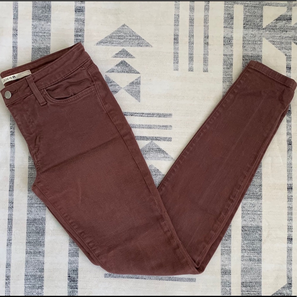 Joe’s Jeans “The Skinny” dusty plum colored jeans